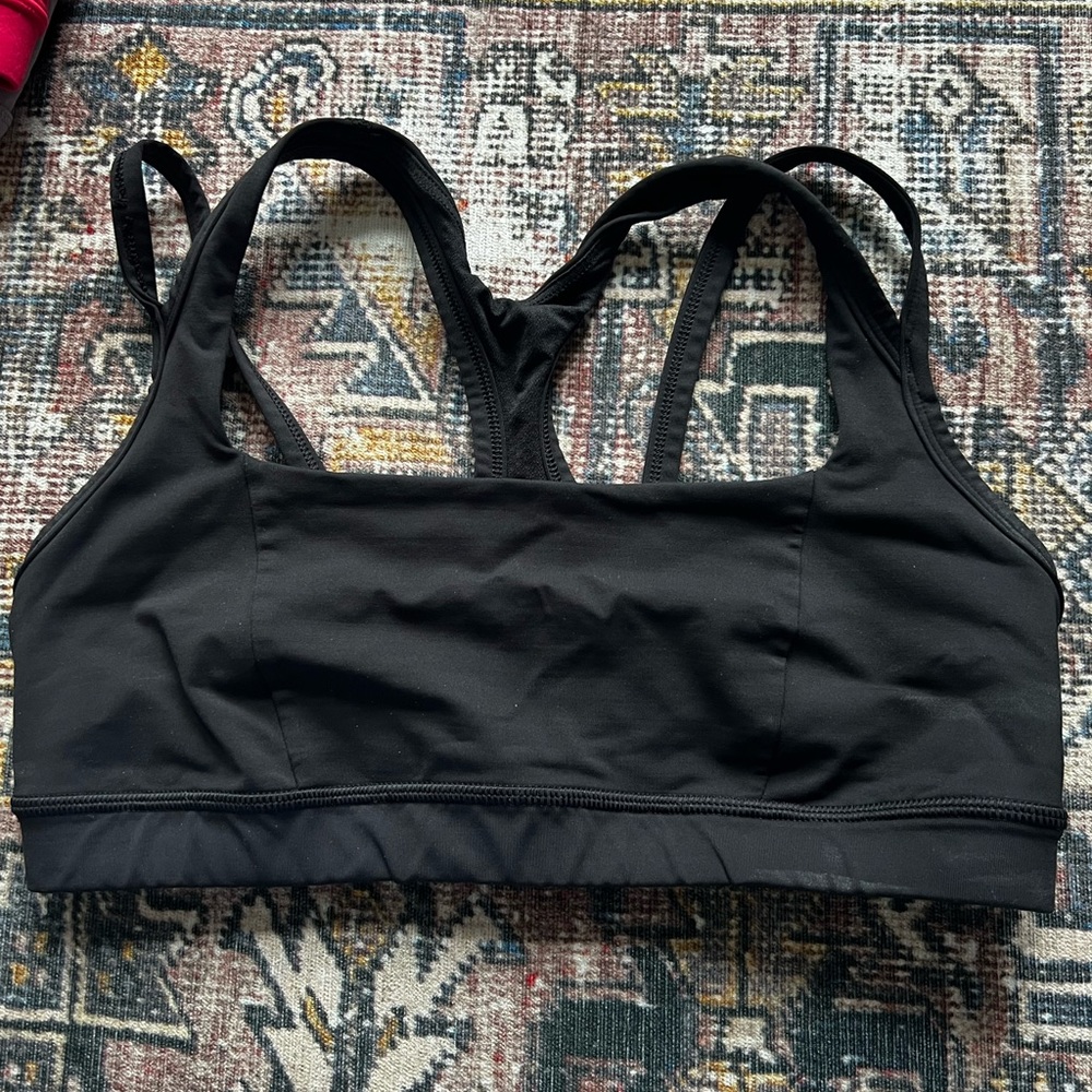 Lululemon black sports bra